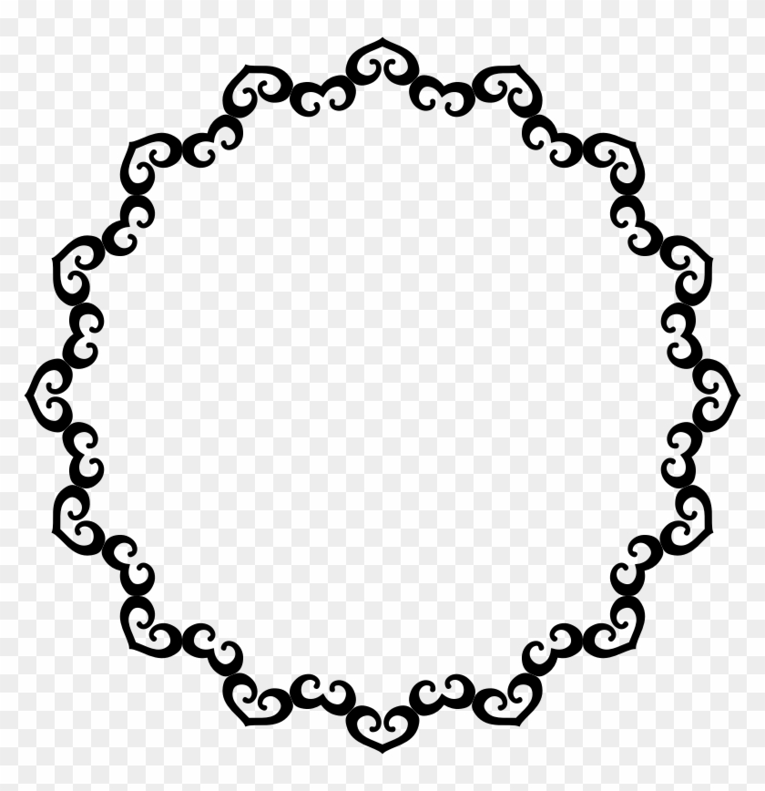 By Gdj - Mistletoe Black And White Border #1653014