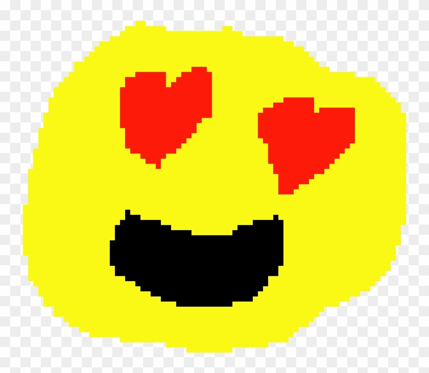 Heart Eyes Emoji - Transparent Heart Emoji Pixel #1653091