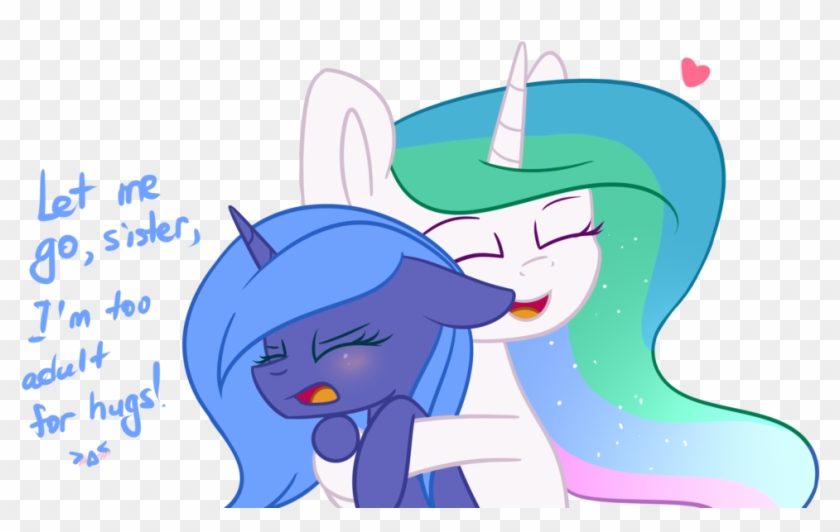 Despotshy, Hug, Princess Celestia, Princess Luna, S1 - Cartoon #1653153