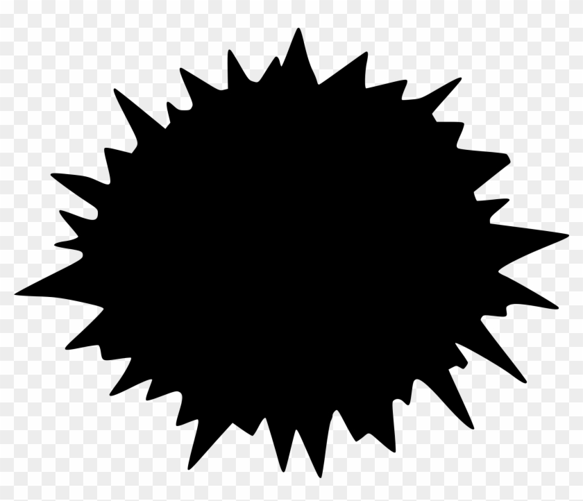 Black Starburst Clip Art - Transparent Starburst Clip Art #1653381