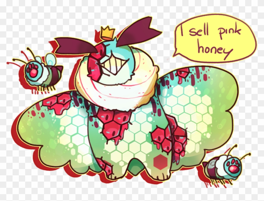 Beast Adoptable Closed Pink Honey By Bots - Cartoon #1653446