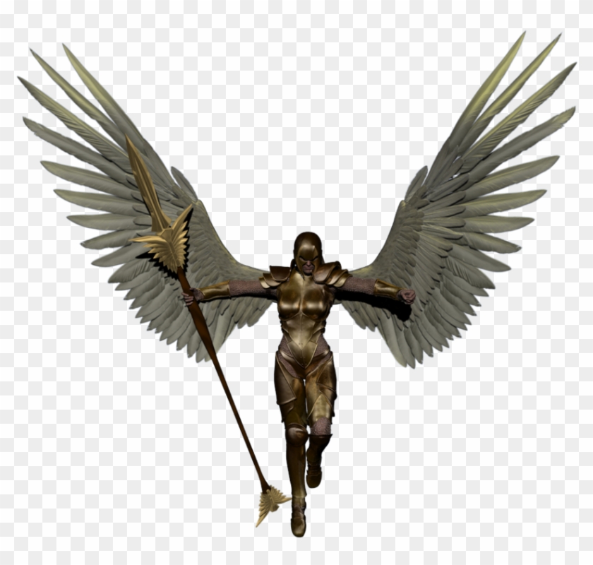 Angel Warrior Clipart Side Wing - Angels With Transparent Background #1653472