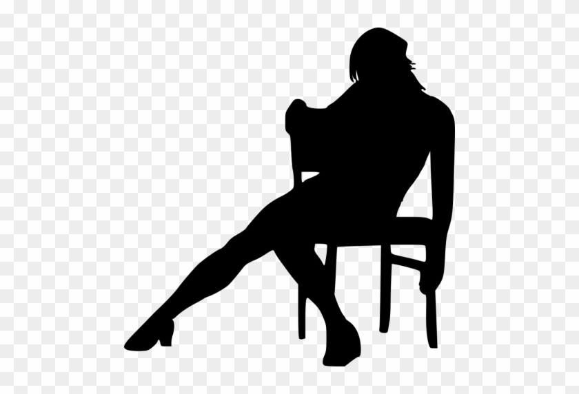 Free Png Sitting In Chair Silhouette Png - Silhouette #1653492