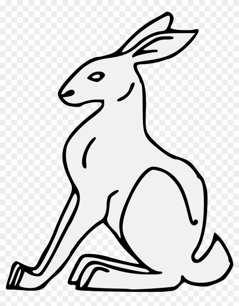 Rabbit Traceable Heraldic Art Png Rabbit Pdf - Domestic Rabbit #1653570