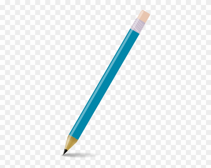 Teal Pencil Svg Clip Arts 354 X 592 Px - Teal Pencil Svg Clip Arts 354 X 592 Px #1653643