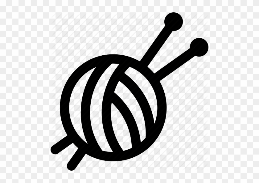 Knitting Vector Ball Yarn - Knitting Needle Clipart #1653795