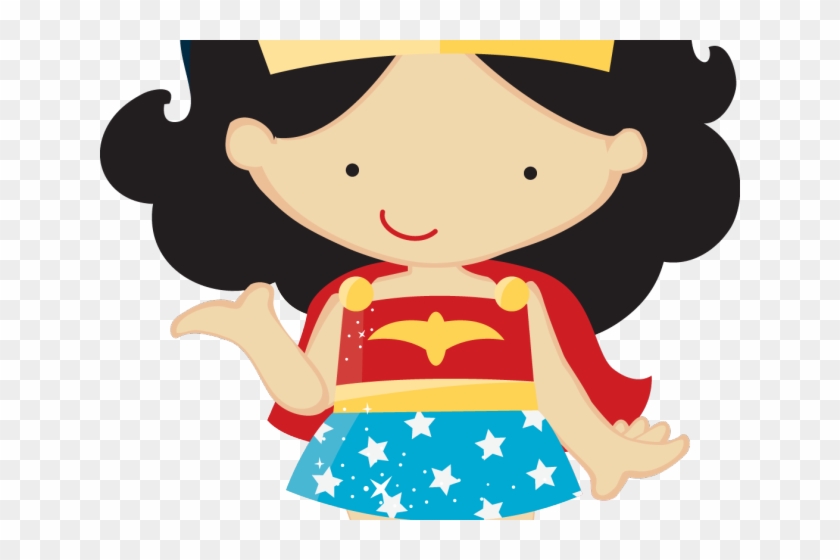Supergirl Clipart Word - Mujer Maravilla Niña Dibujo #1653826