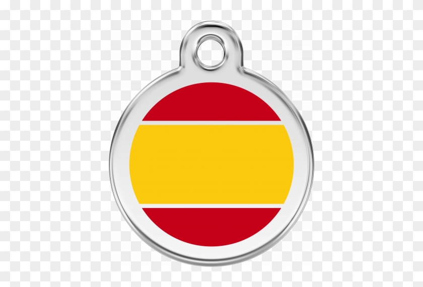 Spanish Flag Sml 20mm Pet Tag By Red Dingo - Circle #1653951