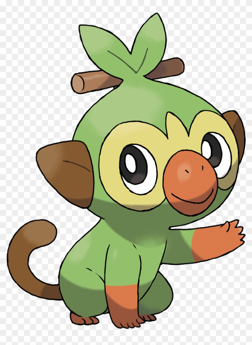 Https - //cdn - Bulbagarden - /1200px-grookey - Pokemon Sword And Shield Starters #1654124