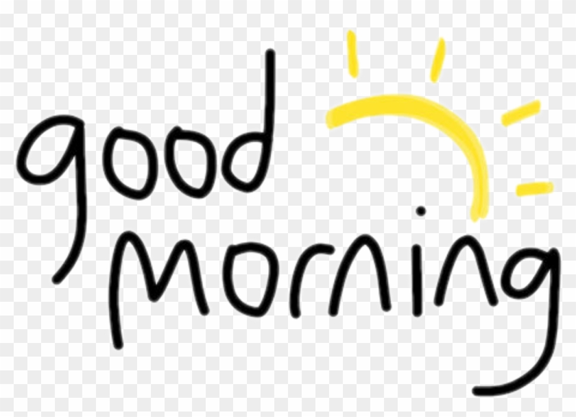 Goodmorning Sticker - Good Morning Calligraphy Png #1654211