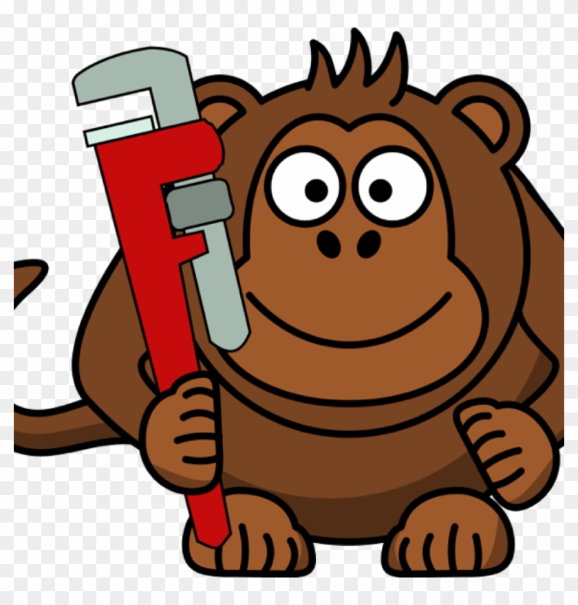 Monky Clipart Free Monkey Clipart History Clipart - Cartoon Monkey Png Vector #1654290