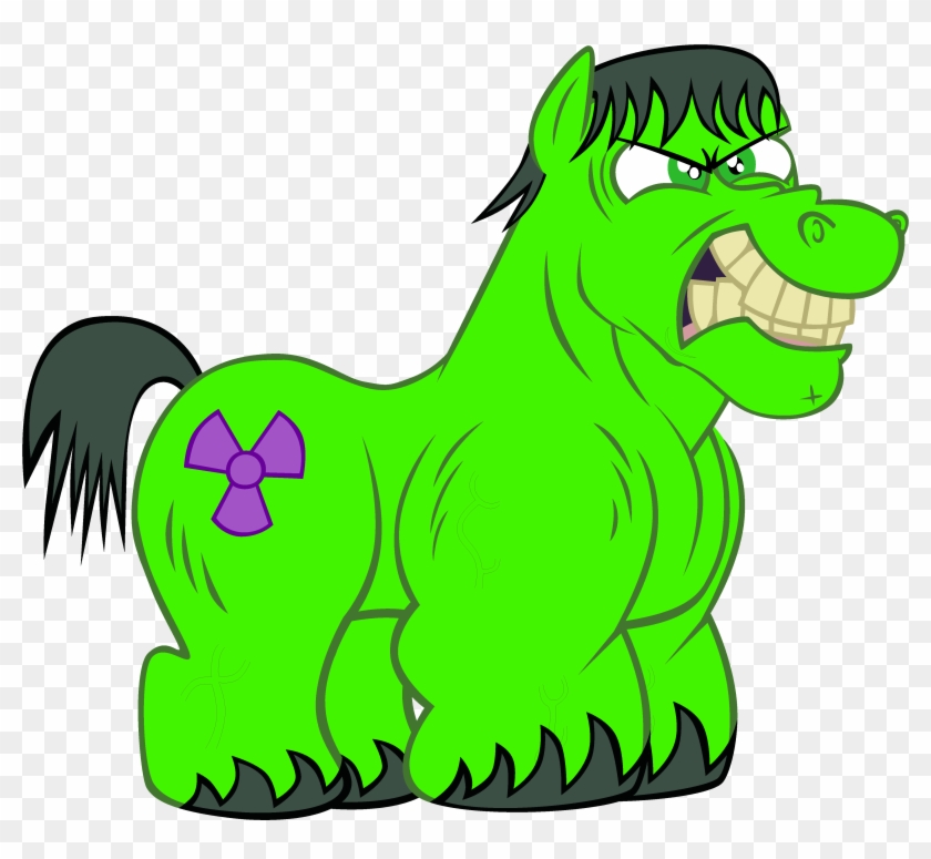 Hulk Pony Green Mammal Vertebrate Fauna Fictional Character - Pony Hulk #1654333