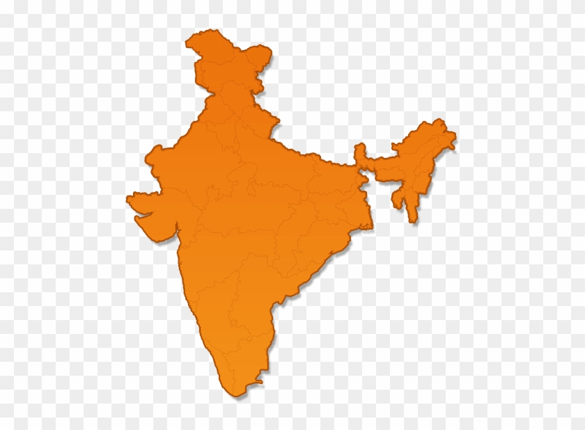 The Coinindia Coin Galleries - India Map Vector #1654454