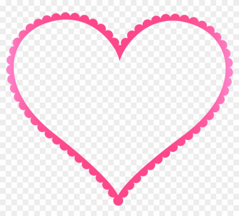 Free Png Download Pink Heart Border Frame Clipart Png - Pink Heart Frame Png #1654532