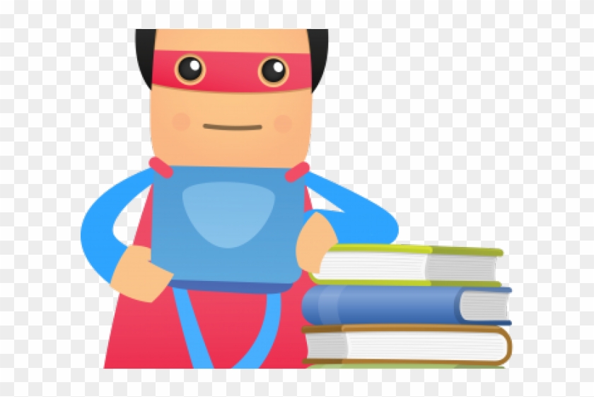 Graduation Clipart Superhero - Free Clipart Superheroes Reading #1654580