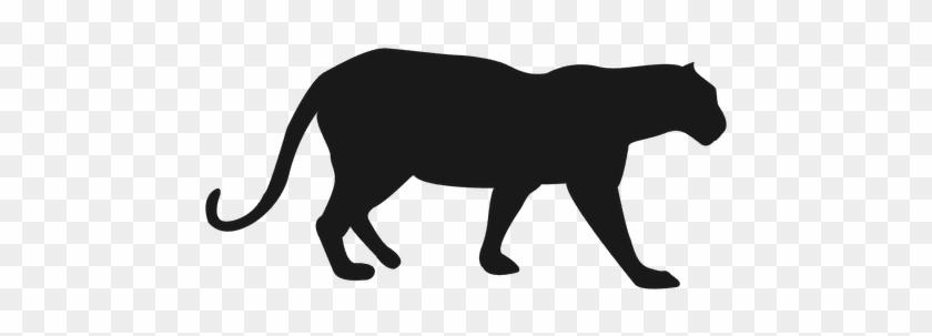 Vector Black And White Silhouette Transparent Png Vector - Panther Transparent Background #1654651