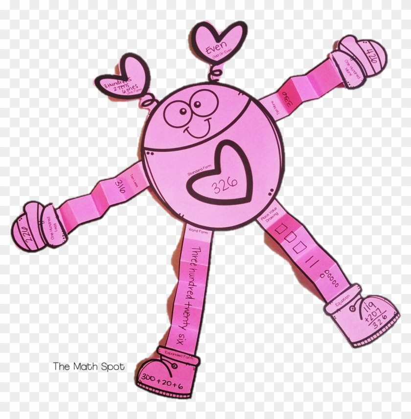 3 Valentine's Day Math Crafts - Cartoon #1654686
