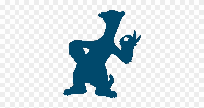 Ice Age Logo - Sid Silhouette #1654772