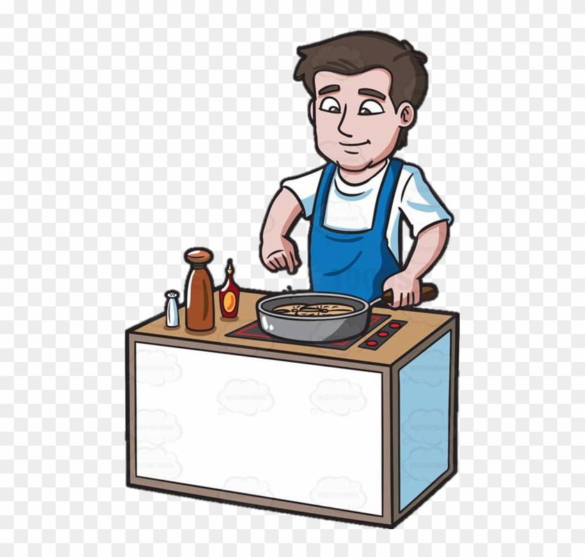 Lodge News - He Is Cooking Cartoon #1654834