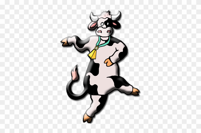 "happy Cows Are Us " - Dancing Cow Clipart #1655095