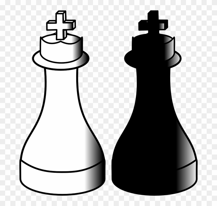Cute Cliparts Shop Of - Chess Pieces Black And White Clip Art #1655108