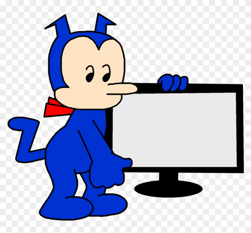 Krazy Kat With A High Definition Tv By Marcospower1996 - Cartoon #1655285