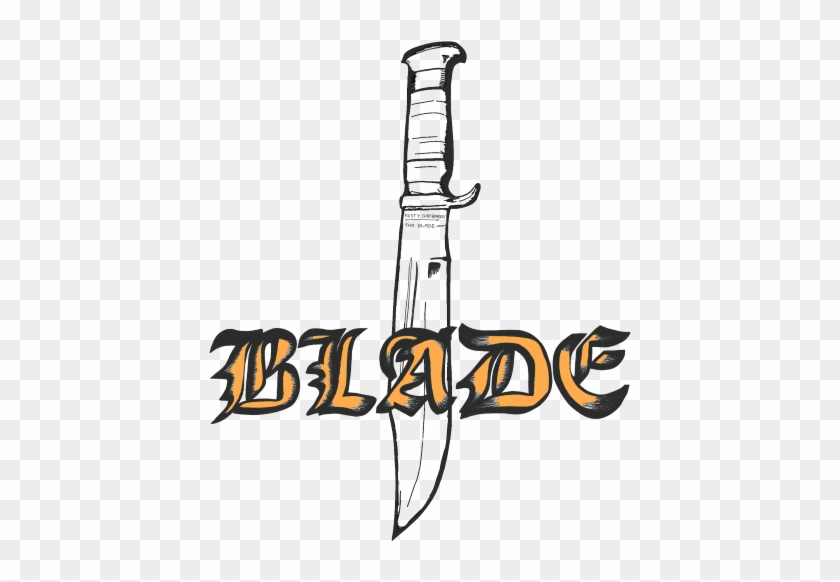The Blade Fluro Orange - Calligraphy #1655339