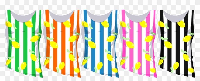 Lemon Stripe Boogie Board - Illustration #1655343