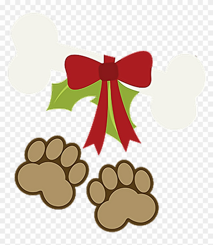 Happy Holidays Xmas Christmas Paws Puppy Pet Dog Bone - Christmas Paws #1655457