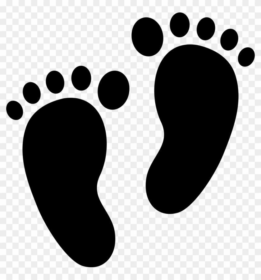 International Walk To School Day October 4th - Baby Feet Silhouette #1655499