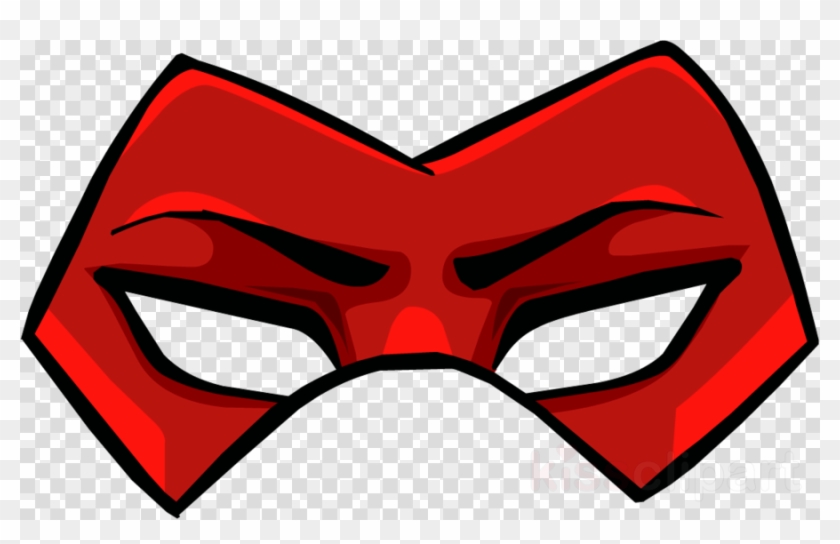Red Mask Png Clipart Mask Clip Art - Png Iphone Emoji Heart #1655528