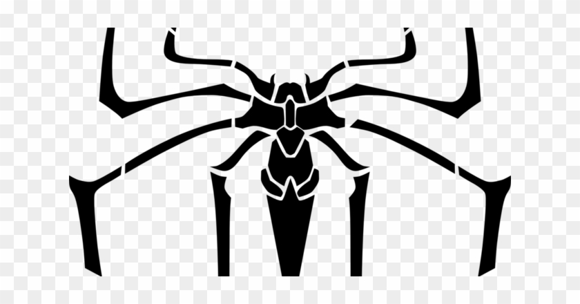 Black And White Spider Cliparts - Ultimate Spiderman Spider Symbol #1655538