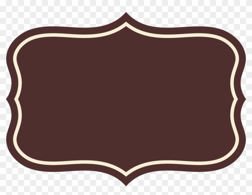 Brown Tray One Top Everyside Badge With White Border - Brown Tray One Top Everyside Badge With White Border #1655614