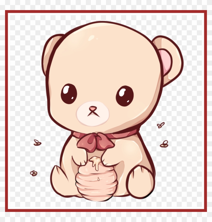 Vector Free Library Inspiring Pooh Honey Jar My For - Kawaii Teddy Bear Drawing #1655704