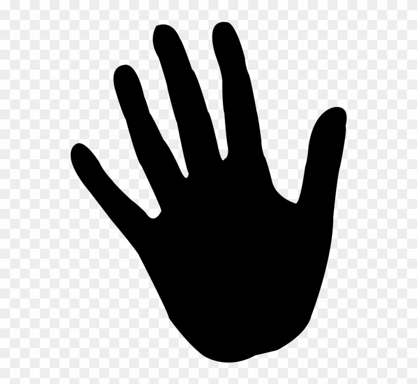 Silhouette Hands - Stop Hands Icon Png #1655747