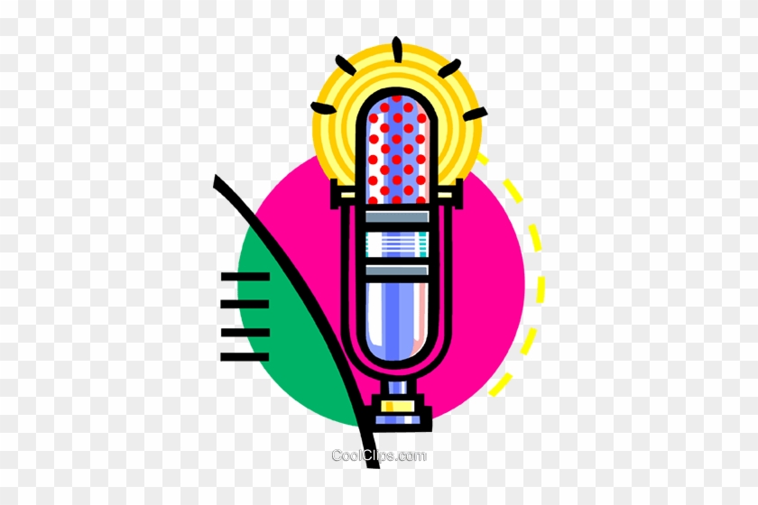 Microphone Royalty Free Vector Clip Art Illustration - Microphone Royalty Free Vector Clip Art Illustration #1655900
