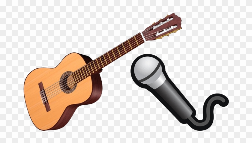 Microphone Clipart Guitar - Guitar And Microphone Clipart #1655902