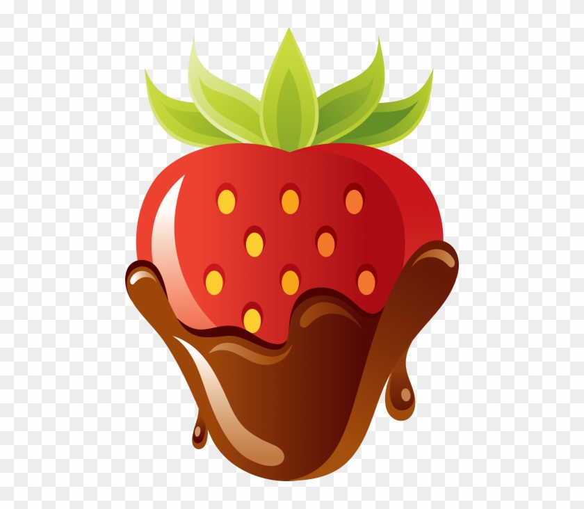Free Png Download Strawberry With Chocolate Clipart - سكرابز فراولة #1655927