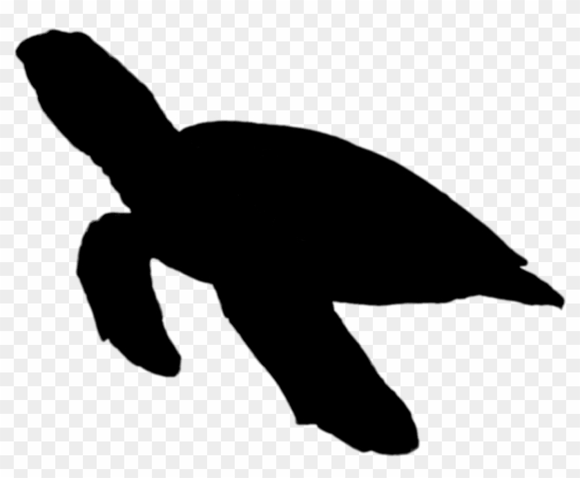 Turtle Silhouette - Sea Turtle Silhouette Png #1655956