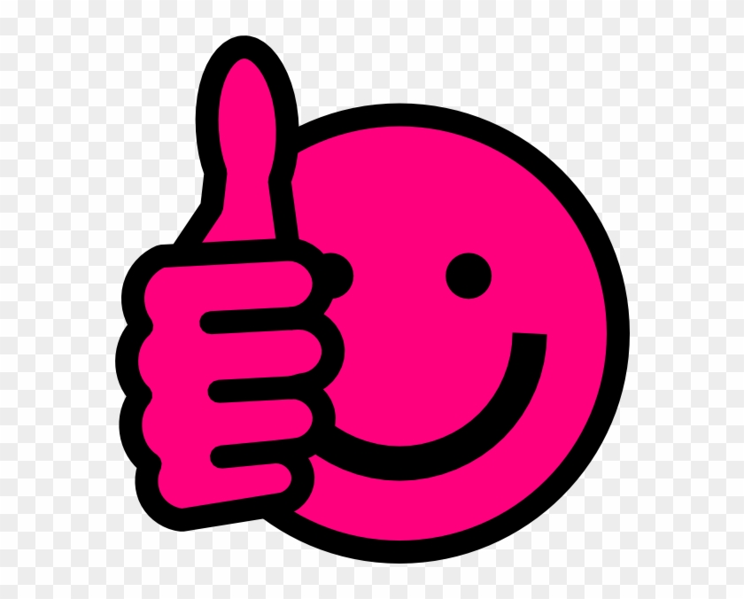 Hot Pink Thumbs Up Clip Art #254359