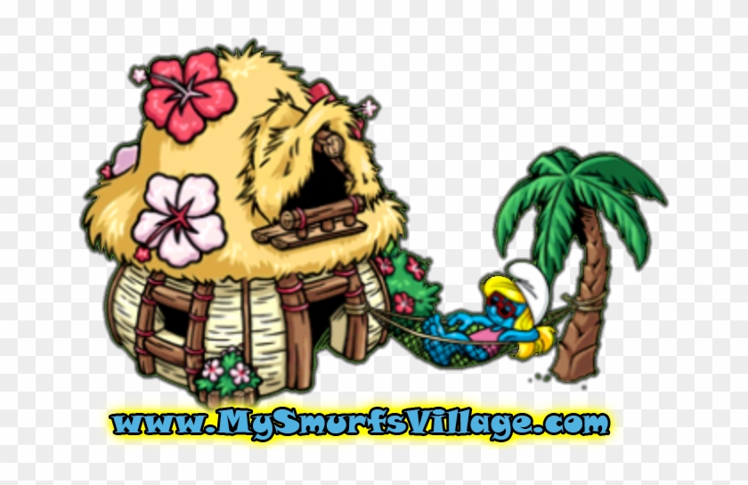 Smurfette Summer House - Painting #254407