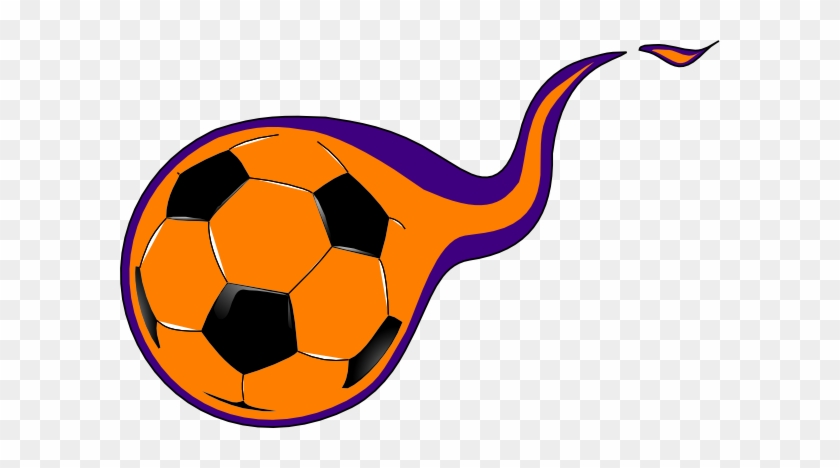 Soccerball Clipart Wallpapers Free - Purple And Orange Soccer Ball #254531
