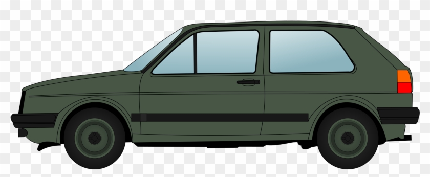 Volkswagen Golf Mk2 Side View Png Clipart - Golf 2 Bundeswehr #254580