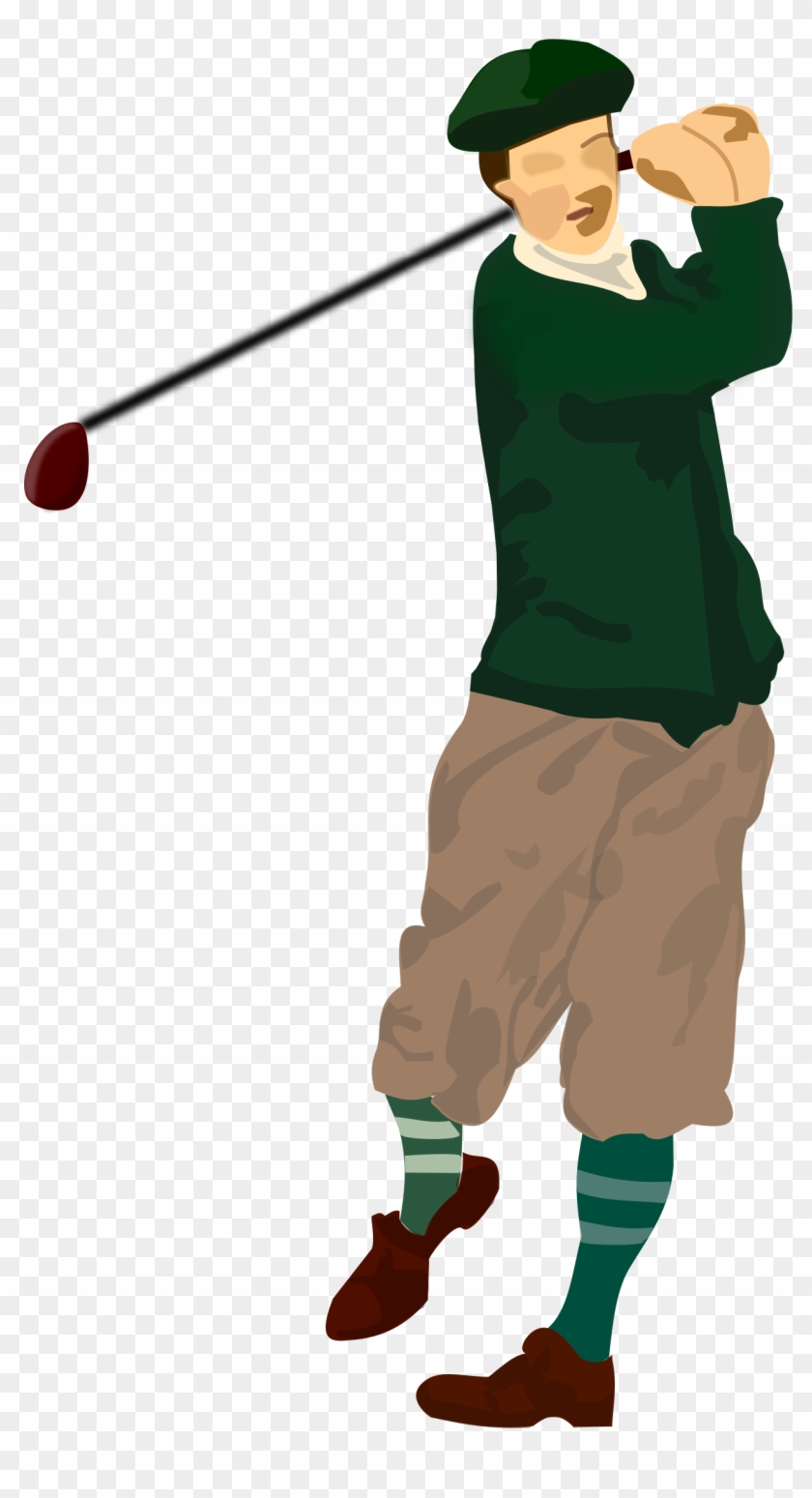 Golf Ball Drop Clip Art - Golf Player Clipart Free #254650