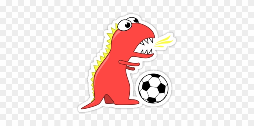 Funny Soccer Cartoon Pictures Clipart - Dinosaur Cartoon Birthday Card #254663