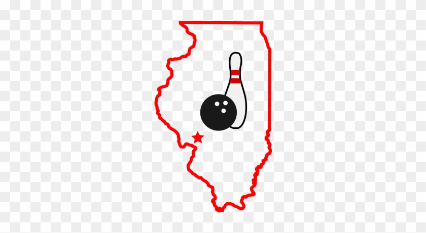 Tri-county Illinois Usbc Usbc Bowling Association Supporting - Small Illinois Outline #254664