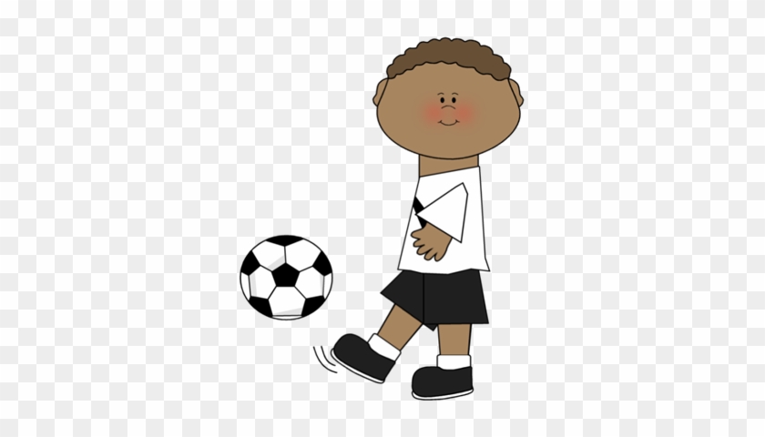 Pretty Peanut Butter And Jelly Clipart Soccer Player - Boy Playing Soccer Clip Art #254693