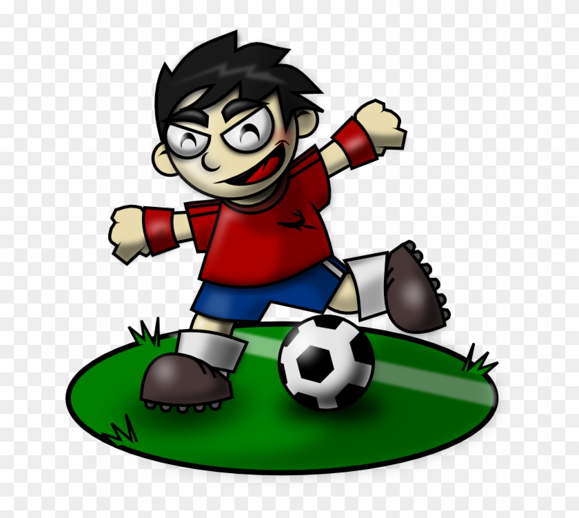 Sporty Soccer Kid Mascot - Drawing #254695