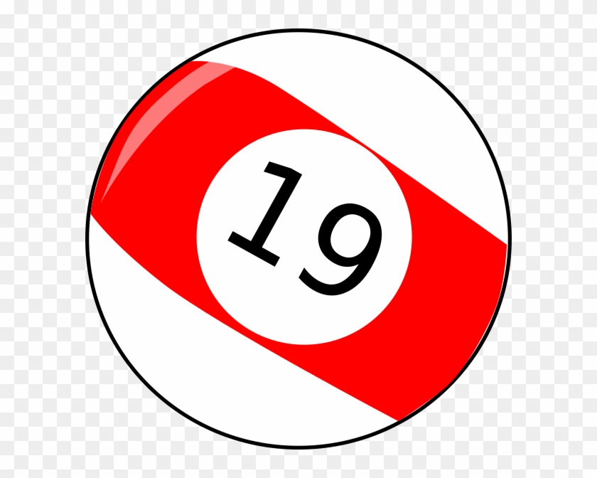 Nineteen Baseball Billiard Ball Clip Art At Clker - Billiard Ball Clip Art #254738