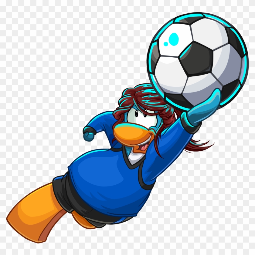 Female Penguin Soccer Ball Pc - Club Penguin Soccer Ball #254742
